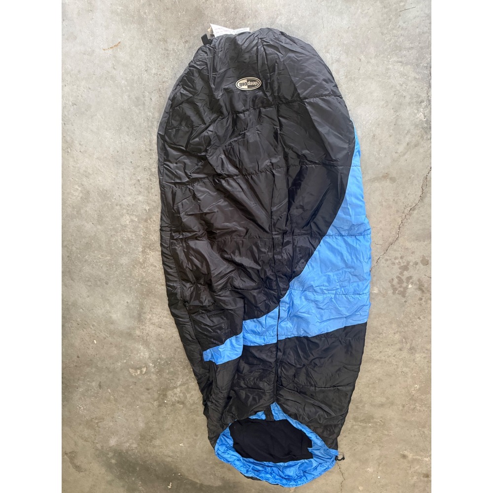 Sleepcell Mummy Sleeping Bag Black Blue 40x90 Polyester Camping Backpacking Gear